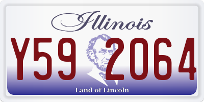 IL license plate Y592064
