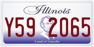 IL license plate Y592065
