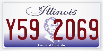 IL license plate Y592069