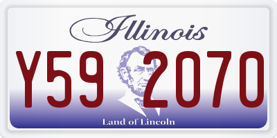 IL license plate Y592070