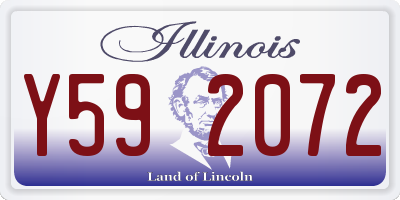 IL license plate Y592072