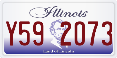 IL license plate Y592073
