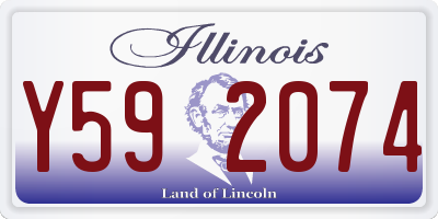 IL license plate Y592074
