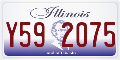IL license plate Y592075