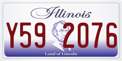IL license plate Y592076
