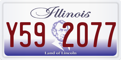 IL license plate Y592077