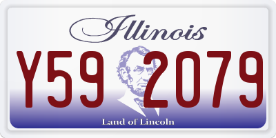 IL license plate Y592079