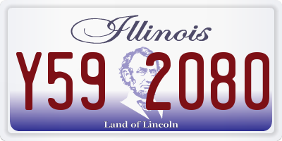 IL license plate Y592080