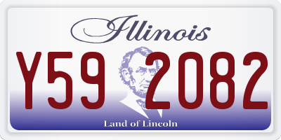 IL license plate Y592082