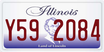 IL license plate Y592084