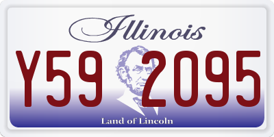 IL license plate Y592095
