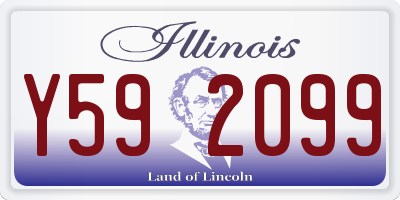 IL license plate Y592099