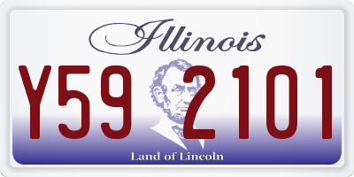 IL license plate Y592101