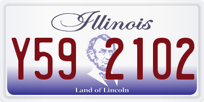 IL license plate Y592102