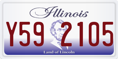 IL license plate Y592105