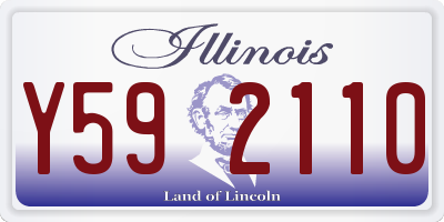 IL license plate Y592110