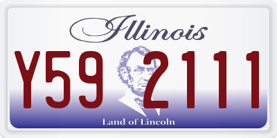 IL license plate Y592111