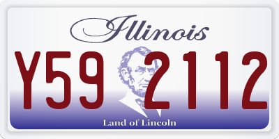 IL license plate Y592112