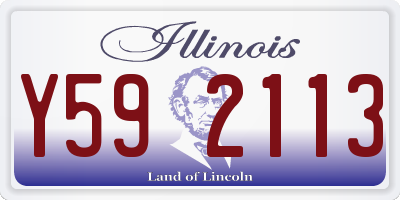 IL license plate Y592113