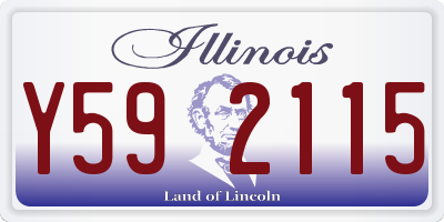 IL license plate Y592115