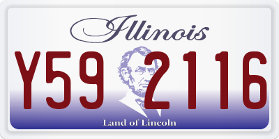 IL license plate Y592116