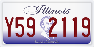IL license plate Y592119