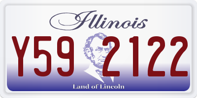 IL license plate Y592122