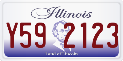 IL license plate Y592123