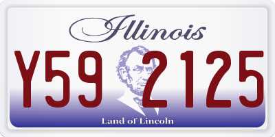 IL license plate Y592125