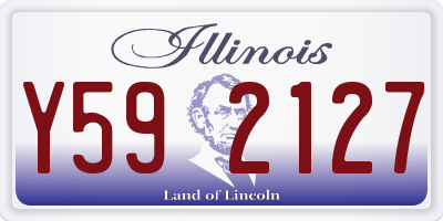 IL license plate Y592127