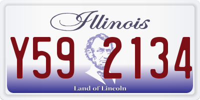 IL license plate Y592134