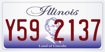 IL license plate Y592137