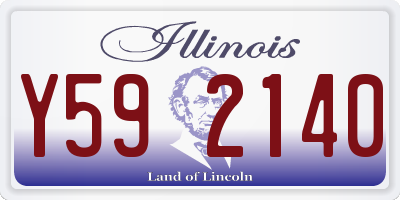 IL license plate Y592140