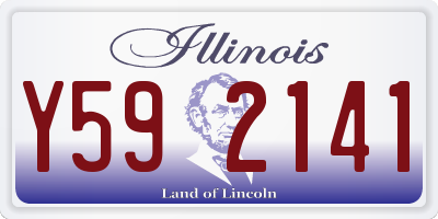 IL license plate Y592141