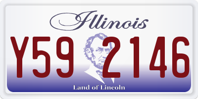 IL license plate Y592146