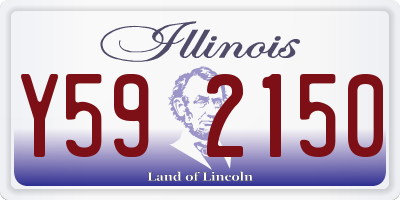 IL license plate Y592150
