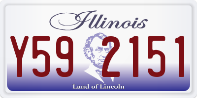 IL license plate Y592151