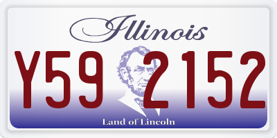 IL license plate Y592152