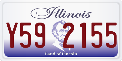 IL license plate Y592155