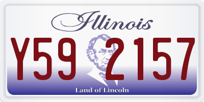 IL license plate Y592157