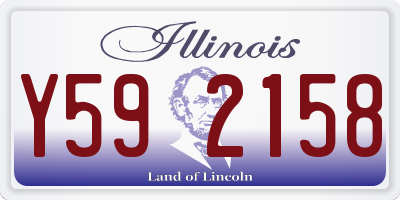 IL license plate Y592158