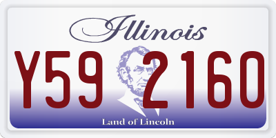 IL license plate Y592160