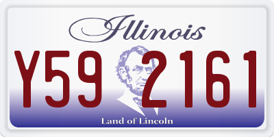IL license plate Y592161