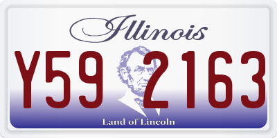 IL license plate Y592163