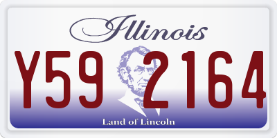 IL license plate Y592164