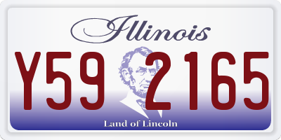 IL license plate Y592165