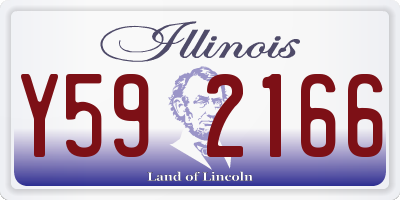IL license plate Y592166