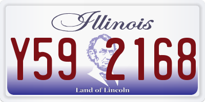 IL license plate Y592168