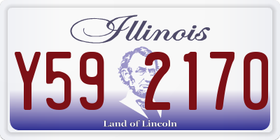IL license plate Y592170