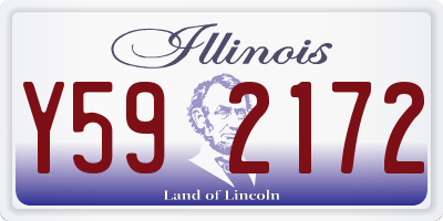 IL license plate Y592172